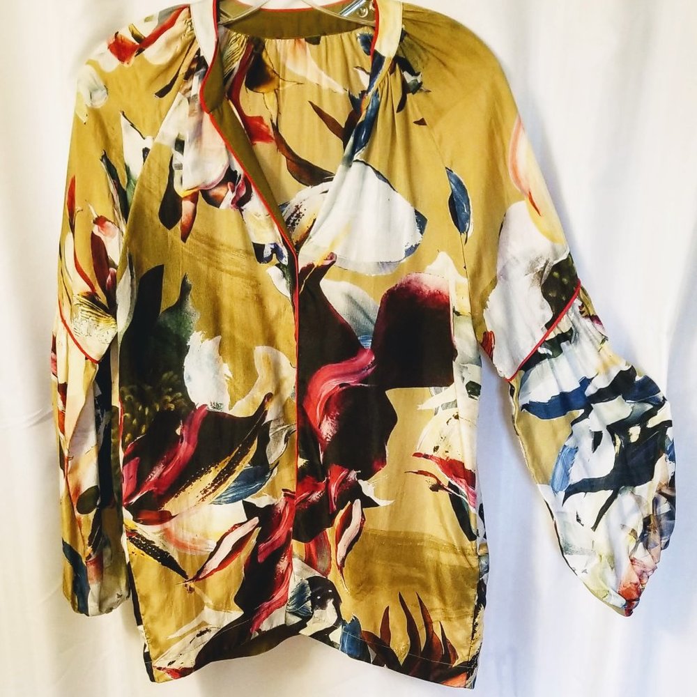 Gorgeous, unique, silk blouse